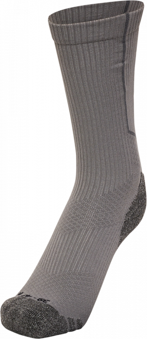 Hummel - Pro Training Socks Low - Steel Grey & blanco